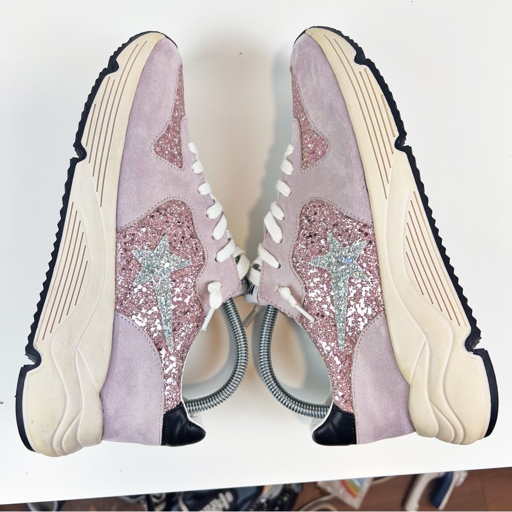 Mi.iM Fashion Shoe Rowan Purple Glitter Star Chunky Sneaker Womens Size … - Picture 7 of 9